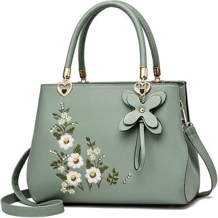 Mint Blossom Handbag